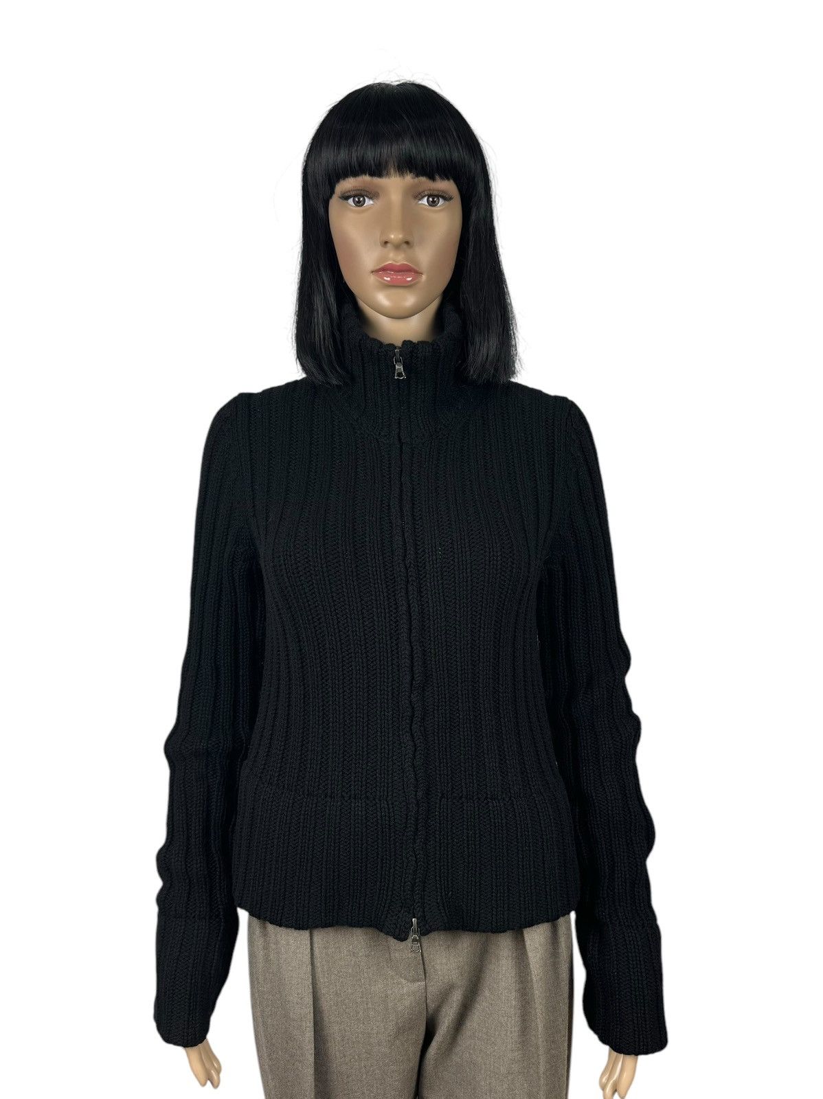 Designer Manrico Italy Knit Cashmere Full-Zip Sweater size 40 Size S / US 4 / IT 40 - 1 Thumbnail