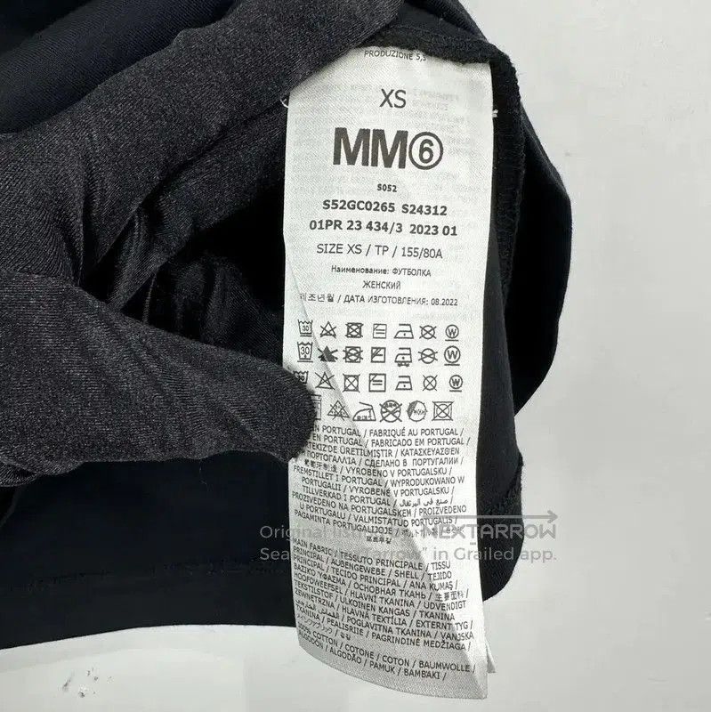 Maison Margiela Maison Margiela Black Cotton T-shirt for Women . Size XS / US 0-2 / IT 36-38 - 5 Thumbnail