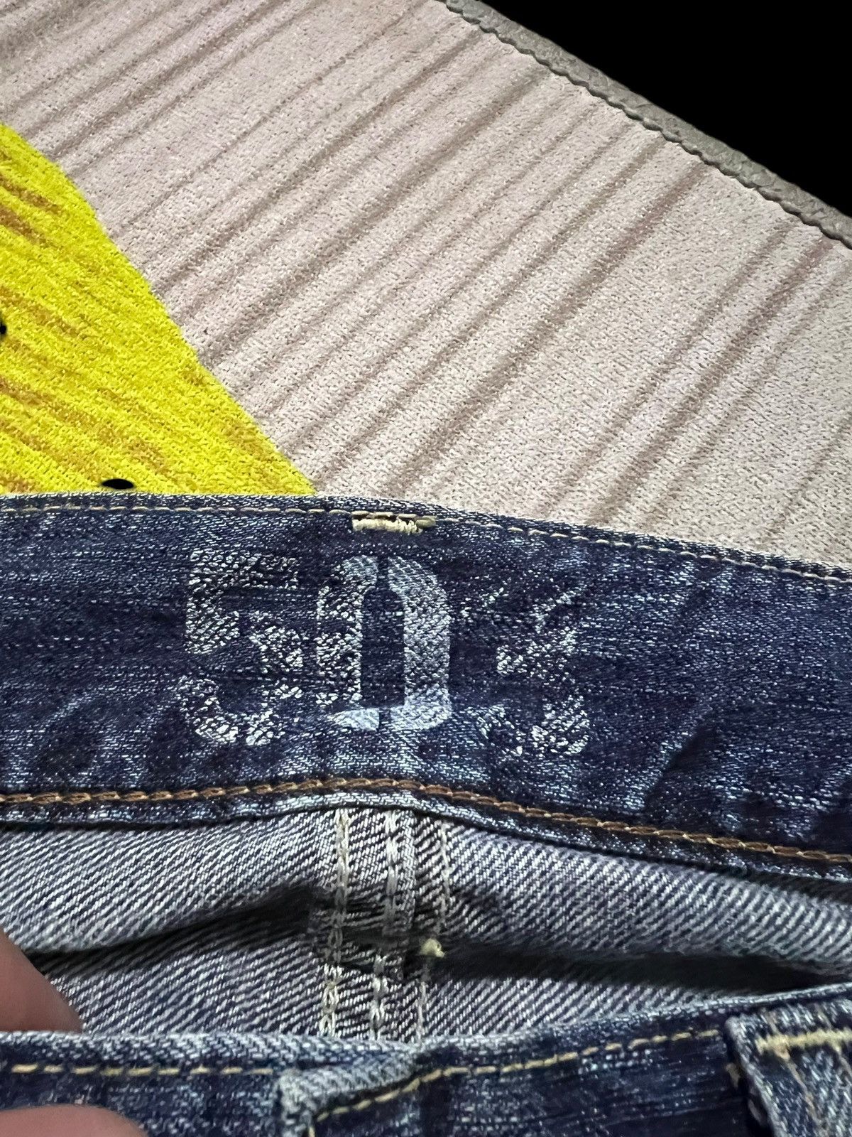 Edwin × If Six Was Nine × Le Grande Bleu (L.G.B.) VINTAGE EDWIN 503 BLUE TRIP WASHED JEANS Size US 33 - 9 Thumbnail