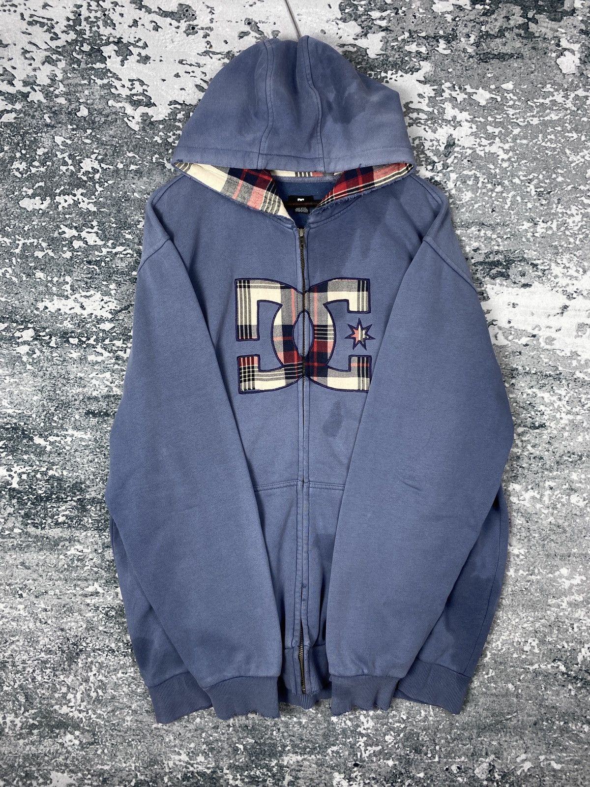 DC Vintage DC Faded Zip Up Hoodies Size US XL / EU 56 / 4 - 8 Thumbnail