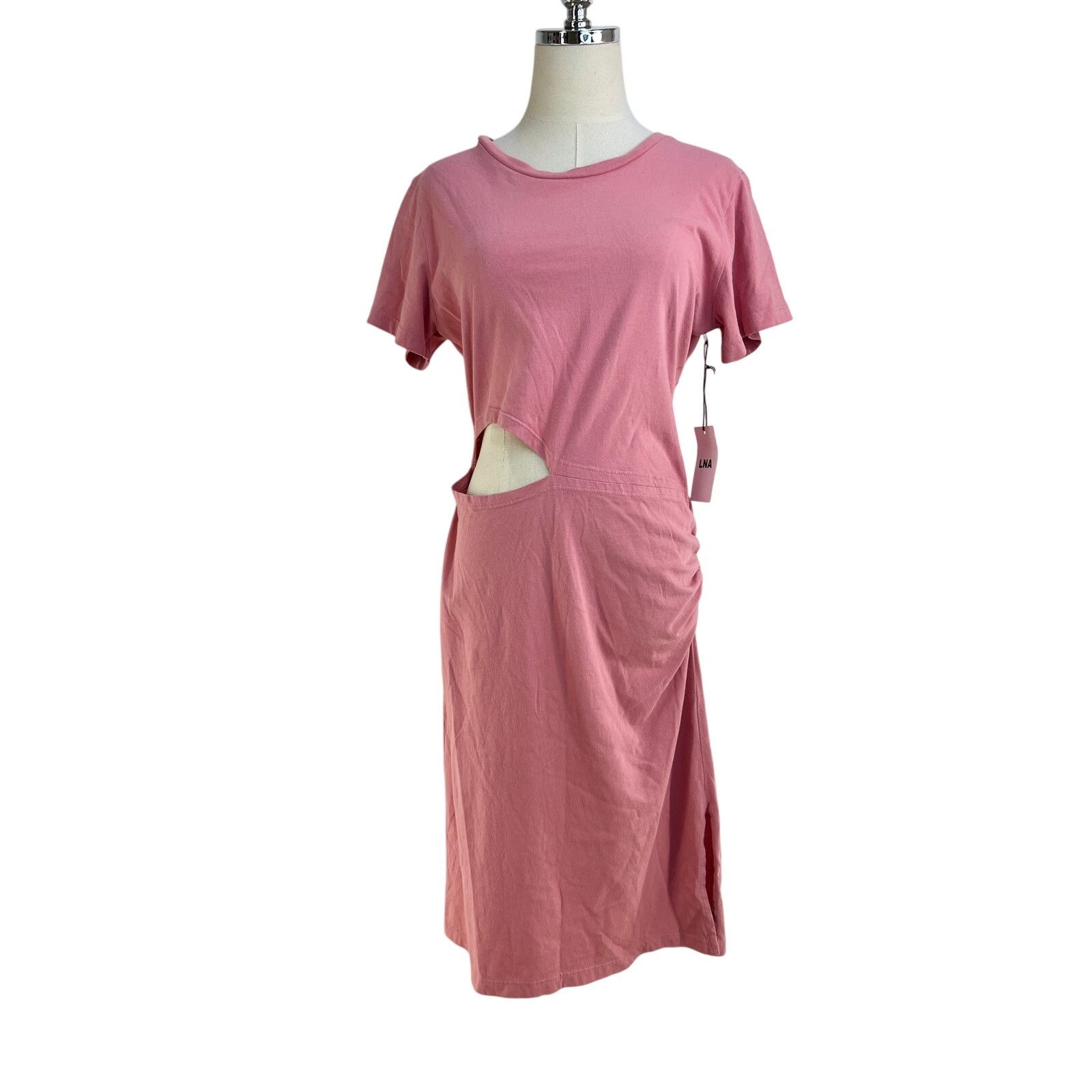 Other LNA Alek Cutout Short Sleeve Dress Pink Size M / US 6-8 / IT 42-44 - 1 Thumbnail