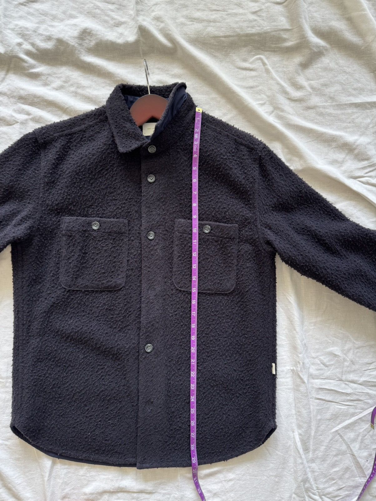 Aime Leon Dore ALD Casentino Shirt Medium Navy Wool Size US M / EU 48-50 / 2 - 10 Thumbnail