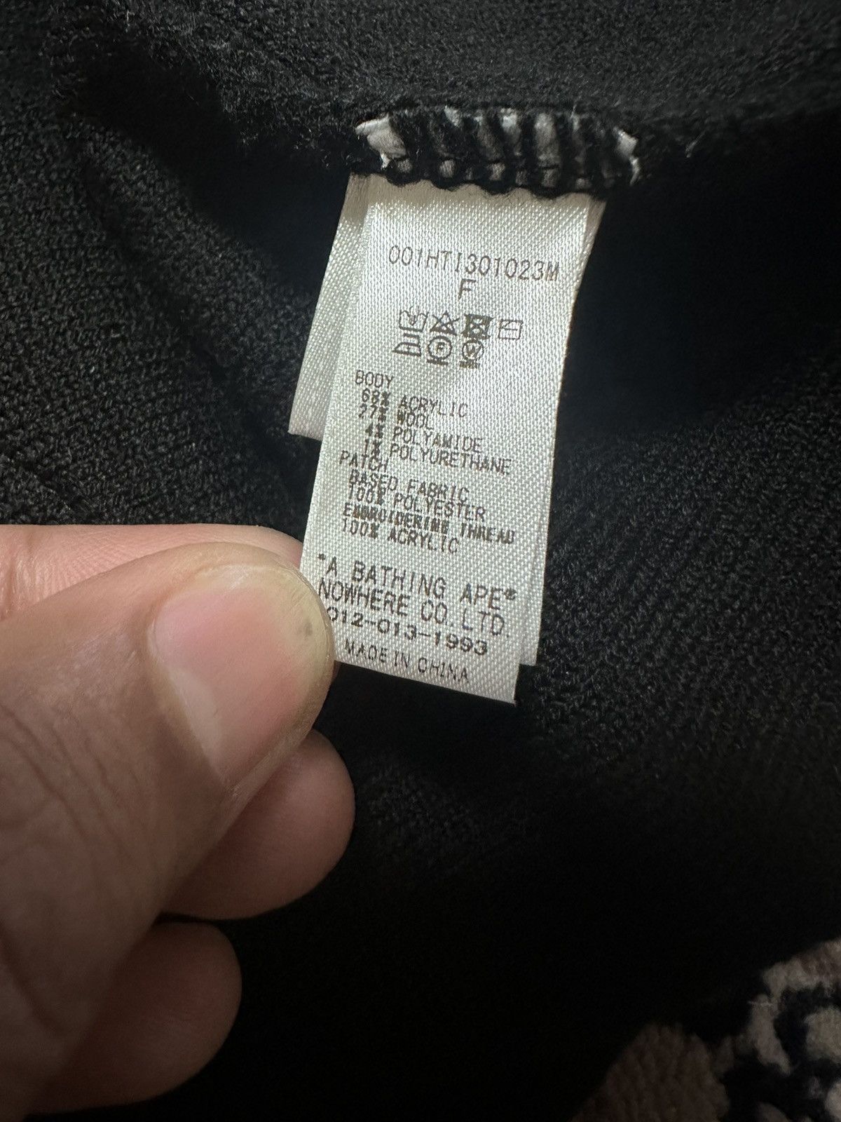 Bape 🇯🇵 Iconic A Bathing Ape "Bape" Big Logo Beanie Size ONE SIZE - 6 Thumbnail