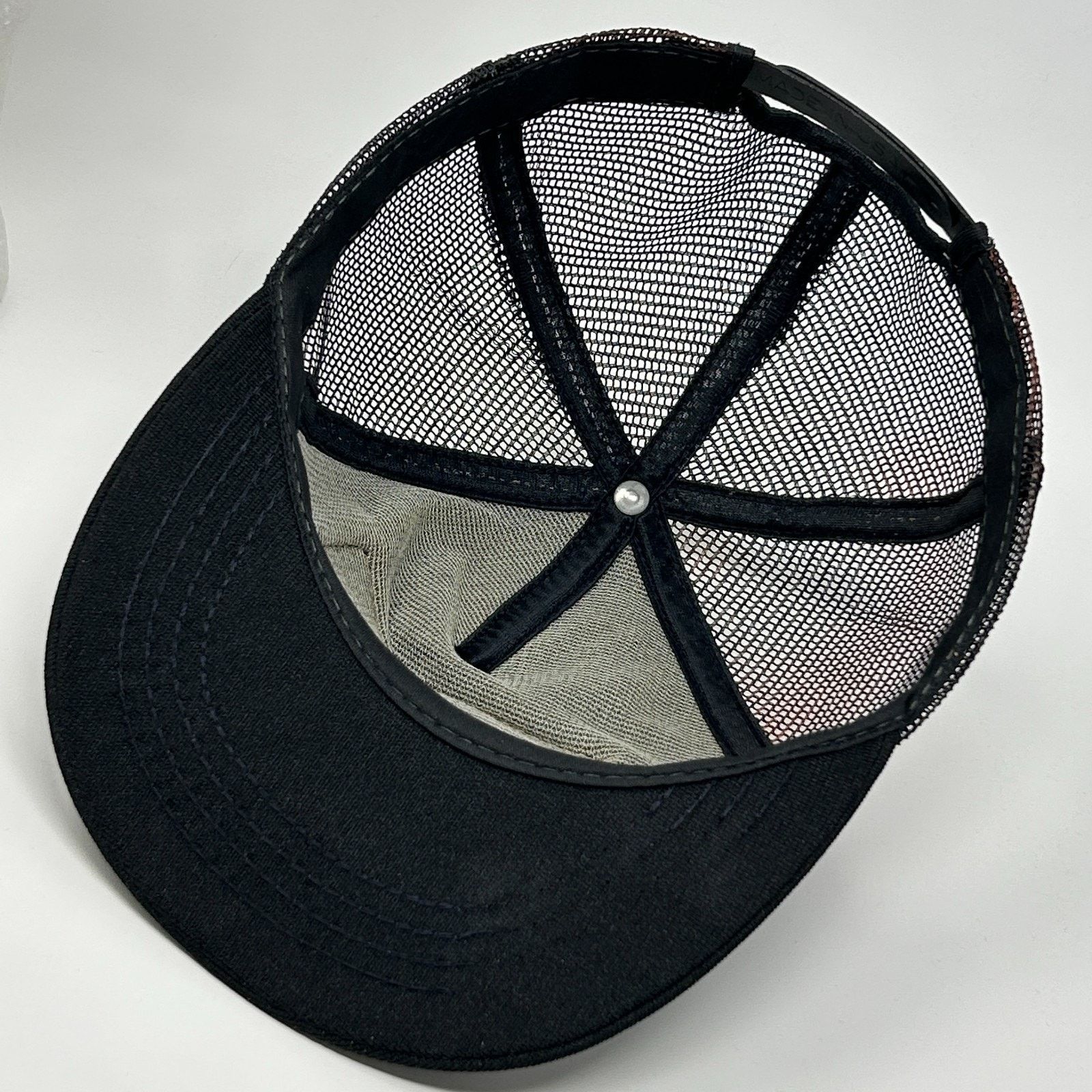 Vintage Vintage 80s KVAL Patch Trucker Hat Baseball Cap USA Black Size ONE SIZE - 4 Thumbnail