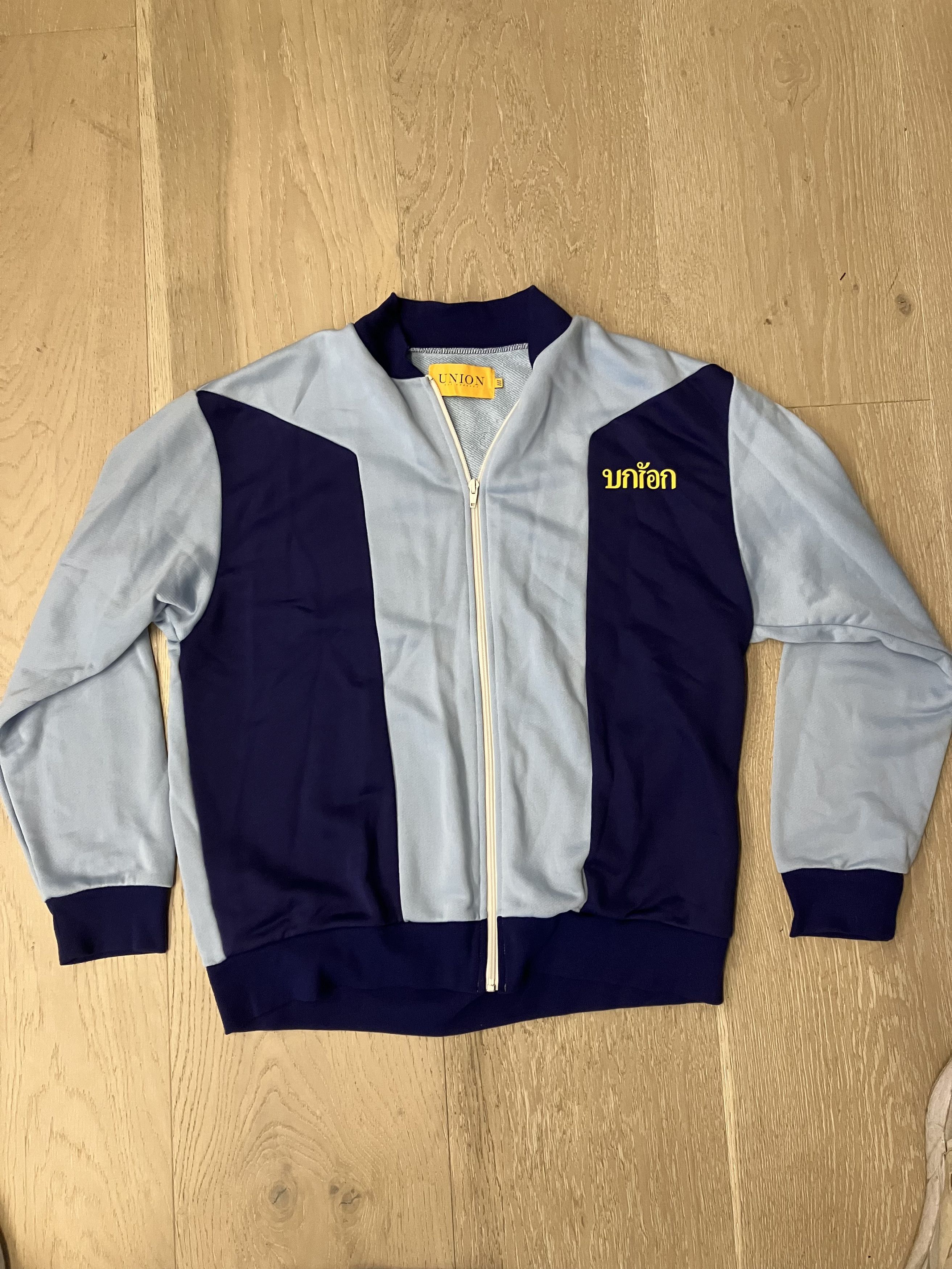 image of $250 Union Tokyo Track Jacket Blue Needles L, Men's (Size Large)