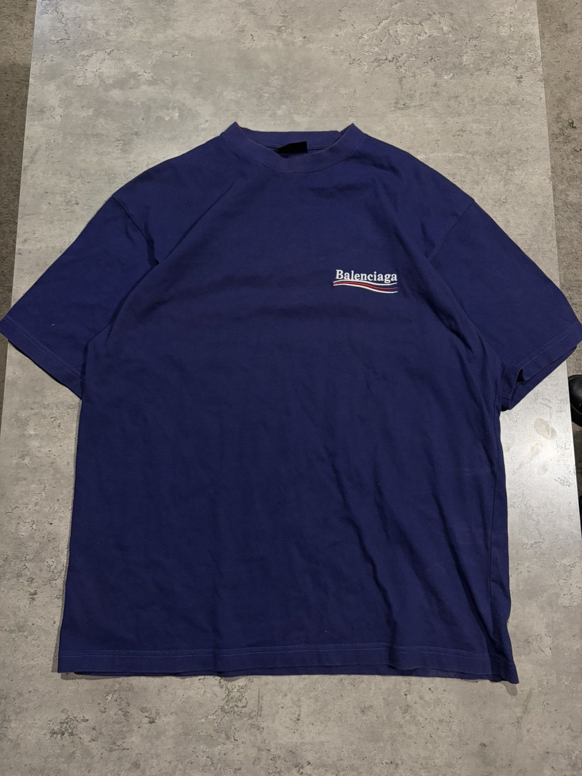 Balenciaga balenciaga campaign embroidered logo tshirt Size US M / EU 48-50 / 2 - 1 Thumbnail