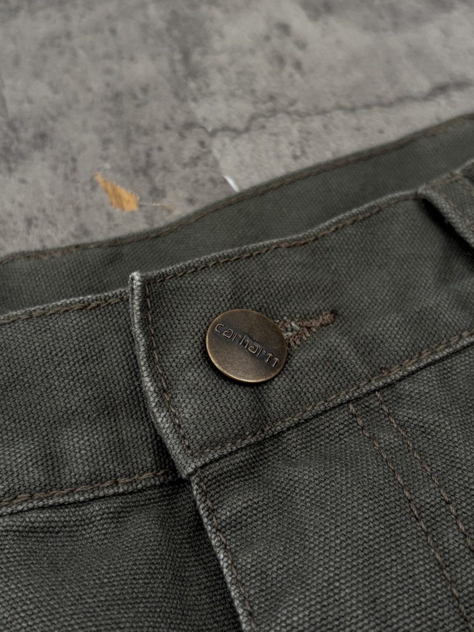 Carhartt Double Knee Duck Canvas Moss Green Carpenter Pant