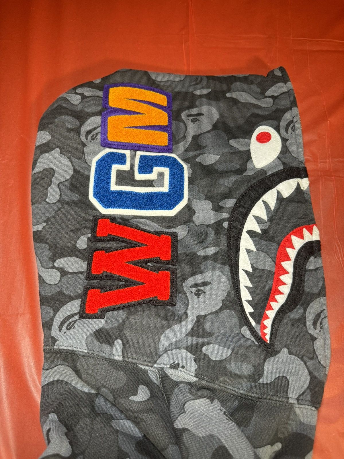 Bape Bape Aoyama Camo Shark Full Zip Hoodie Size US L / EU 52-54 / 3 - 6 Thumbnail