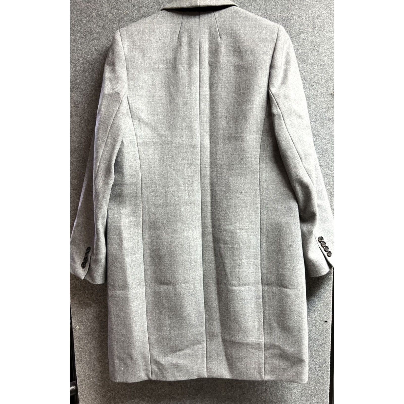 J.Crew J.CREW Wool Long Dress Coat Womens 14 Gray Topcoat 36in Pit/length 19in Size XL / US 12-14 / IT 48-50 - 7 Thumbnail