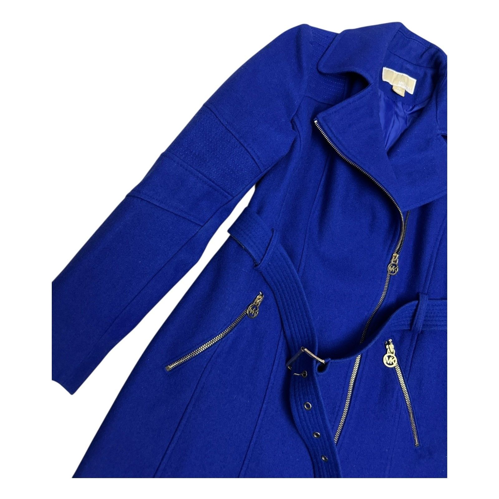 Michael Kors MICHAEL KORS Luxury Designer Wool Blend Winter Pea Coat XS Size XS / US 0-2 / IT 36-38 - 4 Thumbnail