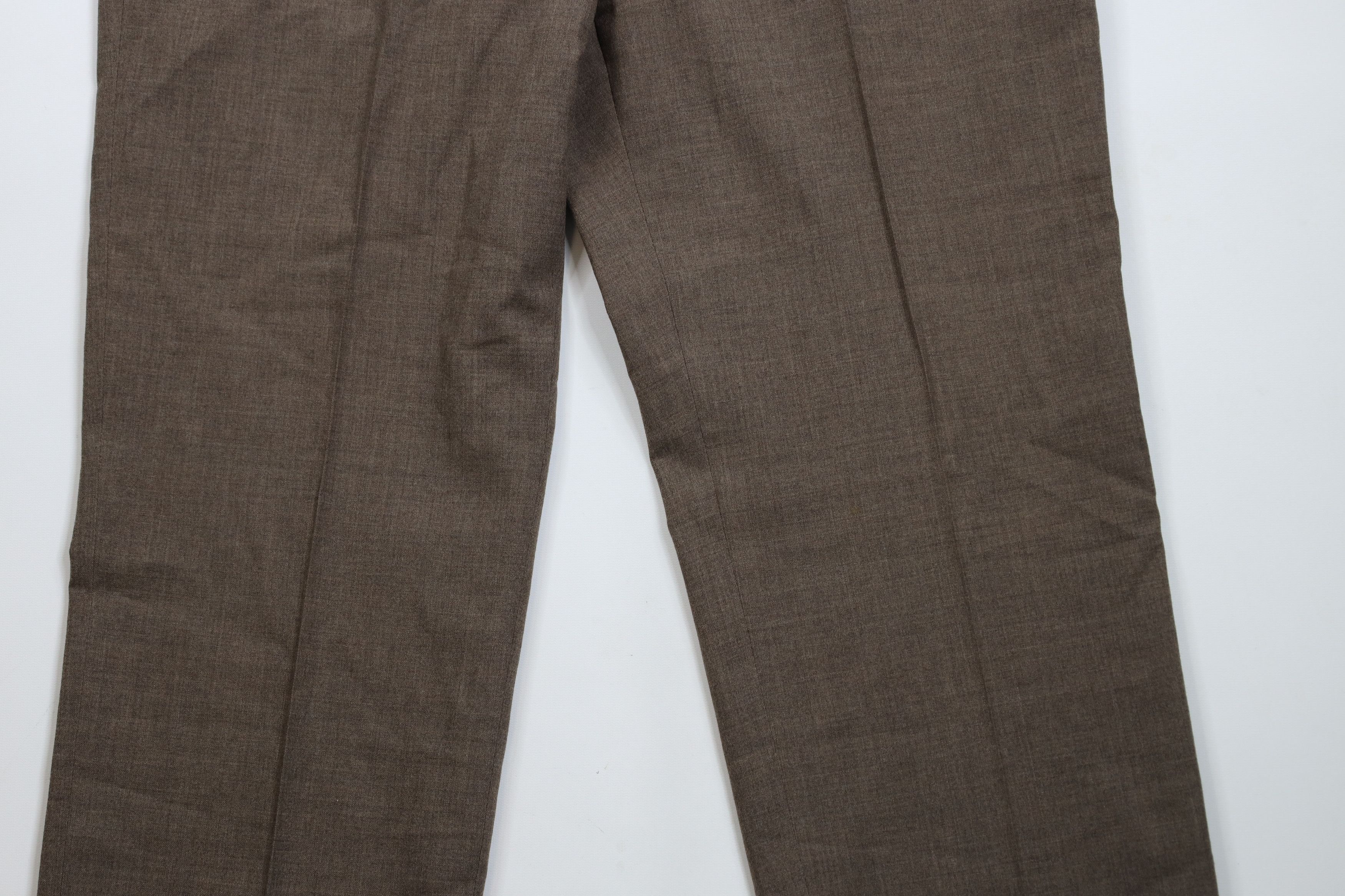 Lands' End × Vintage Vintage 90s Lands End Leg Chino Pants Trousers Brown USA Size US 36 / EU 52 - 3 Thumbnail