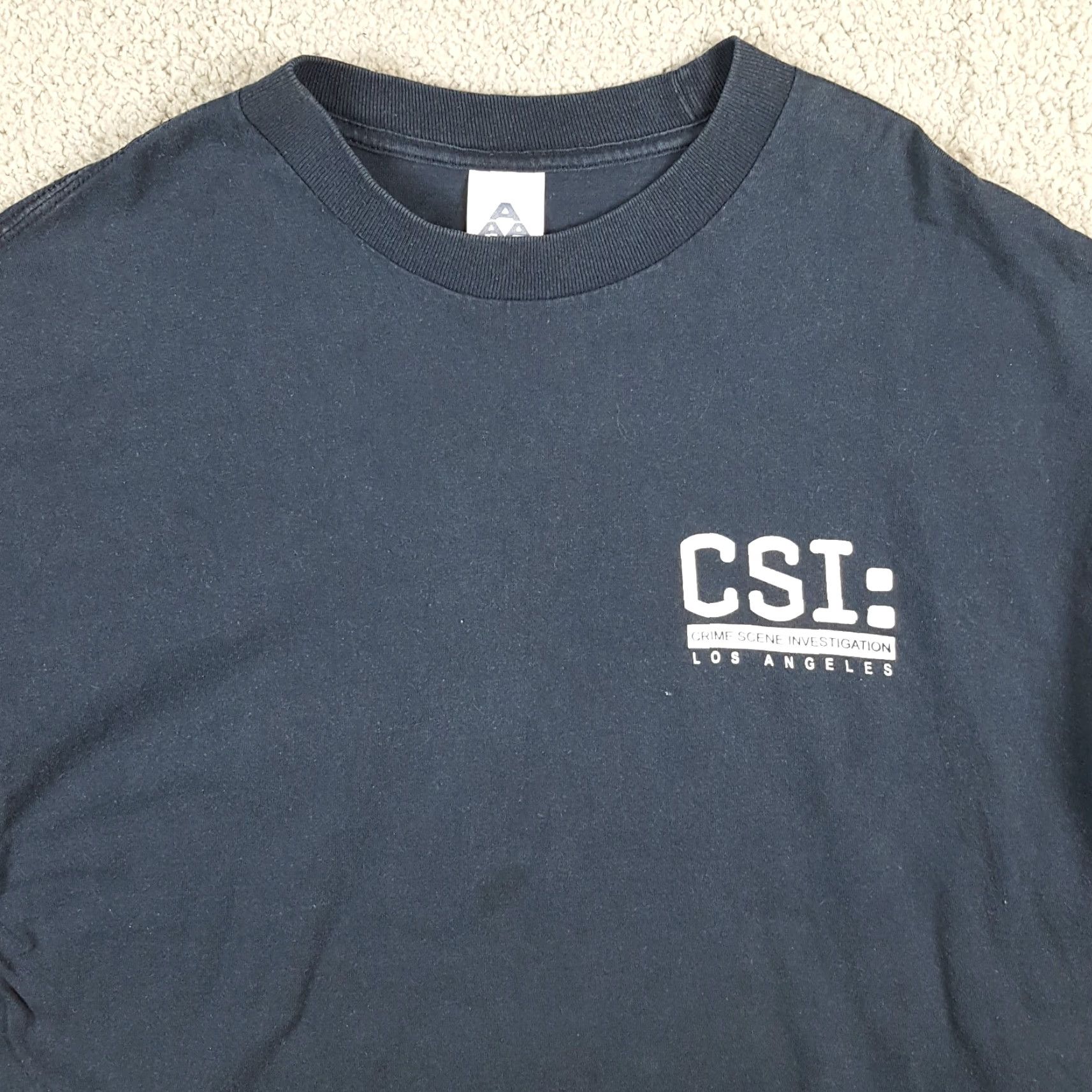 Vintage Vintage CSI Los Angeles TV Show T-Shirt Men XL Police Crime Y2K 90s 00s Cotton Size US XL / EU 56 / 4 - 3 Thumbnail