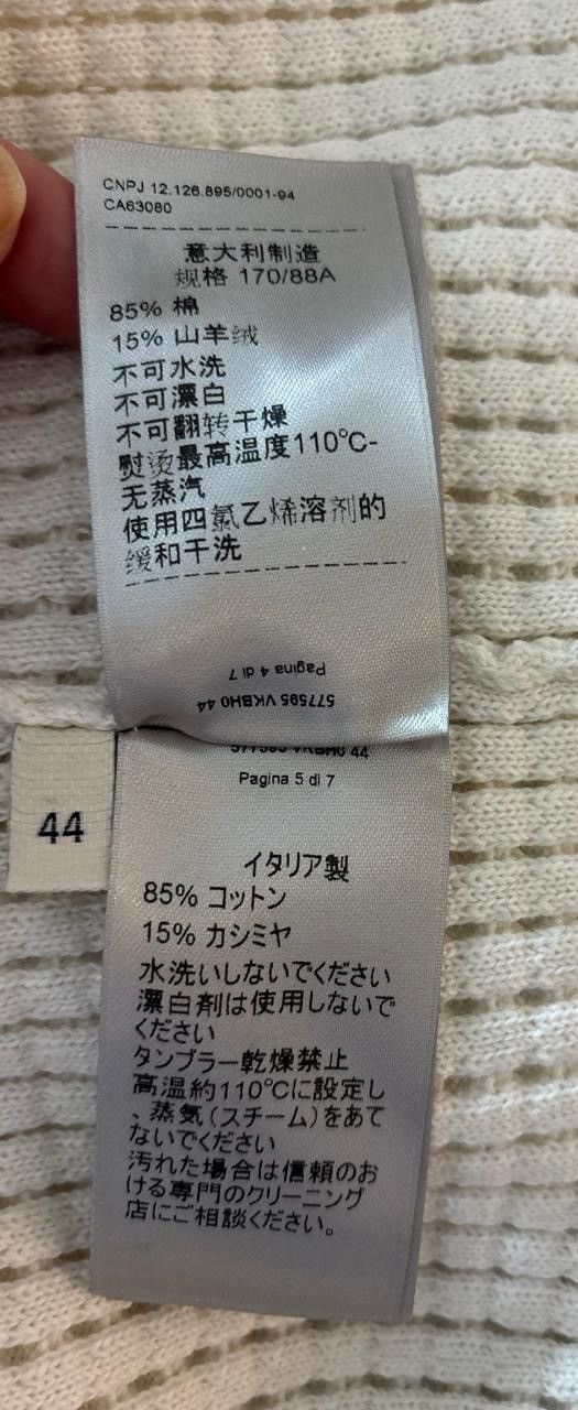 Bottega Veneta Bottega Veneta Waffle Knit Thermal Longsleeve Size US S / EU 44-46 / 1 - 7 Thumbnail