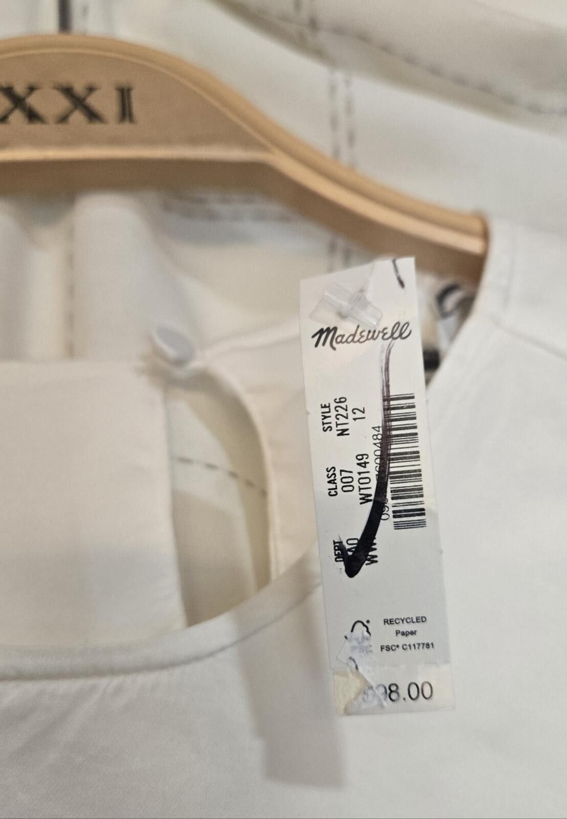 Madewell Madewell Long-Sleeve Bubble-Hem Top in Satin Size XL / US 12-14 / IT 48-50 - 4 Thumbnail