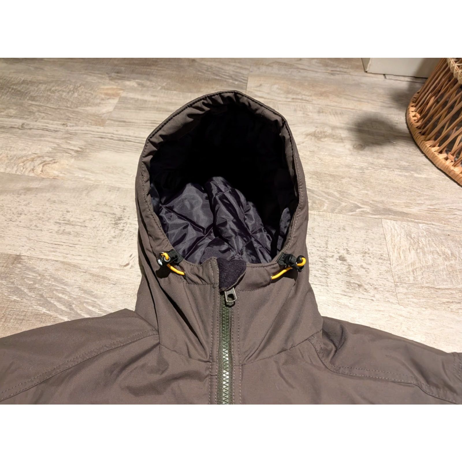 Vintage Hard Land Jacket Mens Tactical Series Outdoor Insulated Mid-Length Zip Hooded Pockets Waterproof Green Size M Military Coat Size US M / EU 48-50 / 2 - 6 Thumbnail