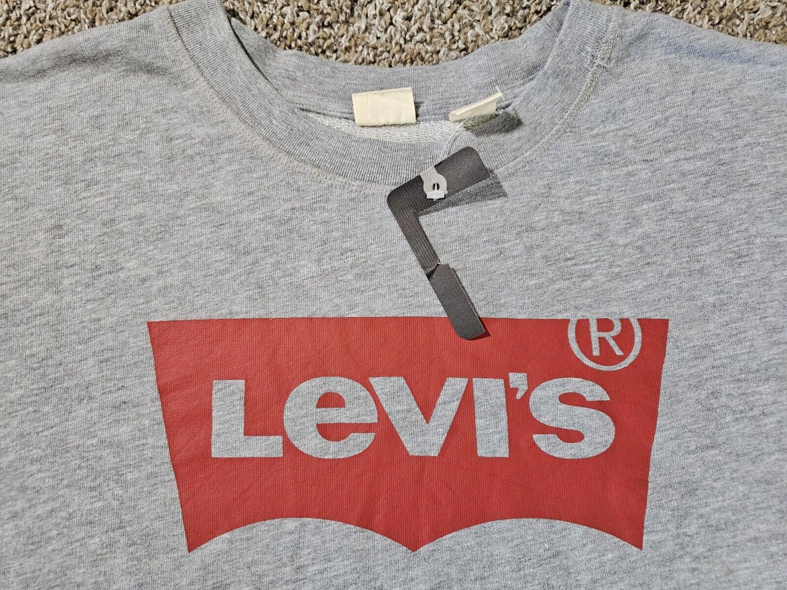 Levi's Levis 3XL gray logo sweater NWT NWD Size US XXL / EU 58 / 5 - 2 Thumbnail