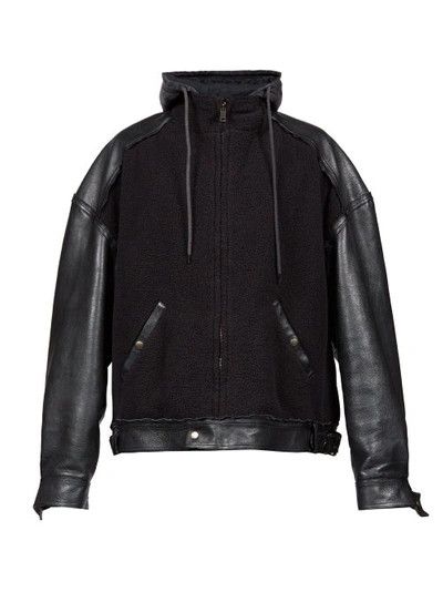 o1mt1gz0524 College 1917 Hooded Jacket in Black