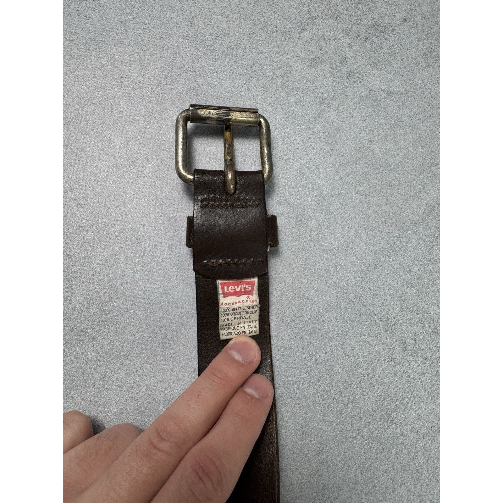 Levi's Vintage Levis Belt Logo Leather Men Brown Size 90/36 Size 36 - 14 Thumbnail