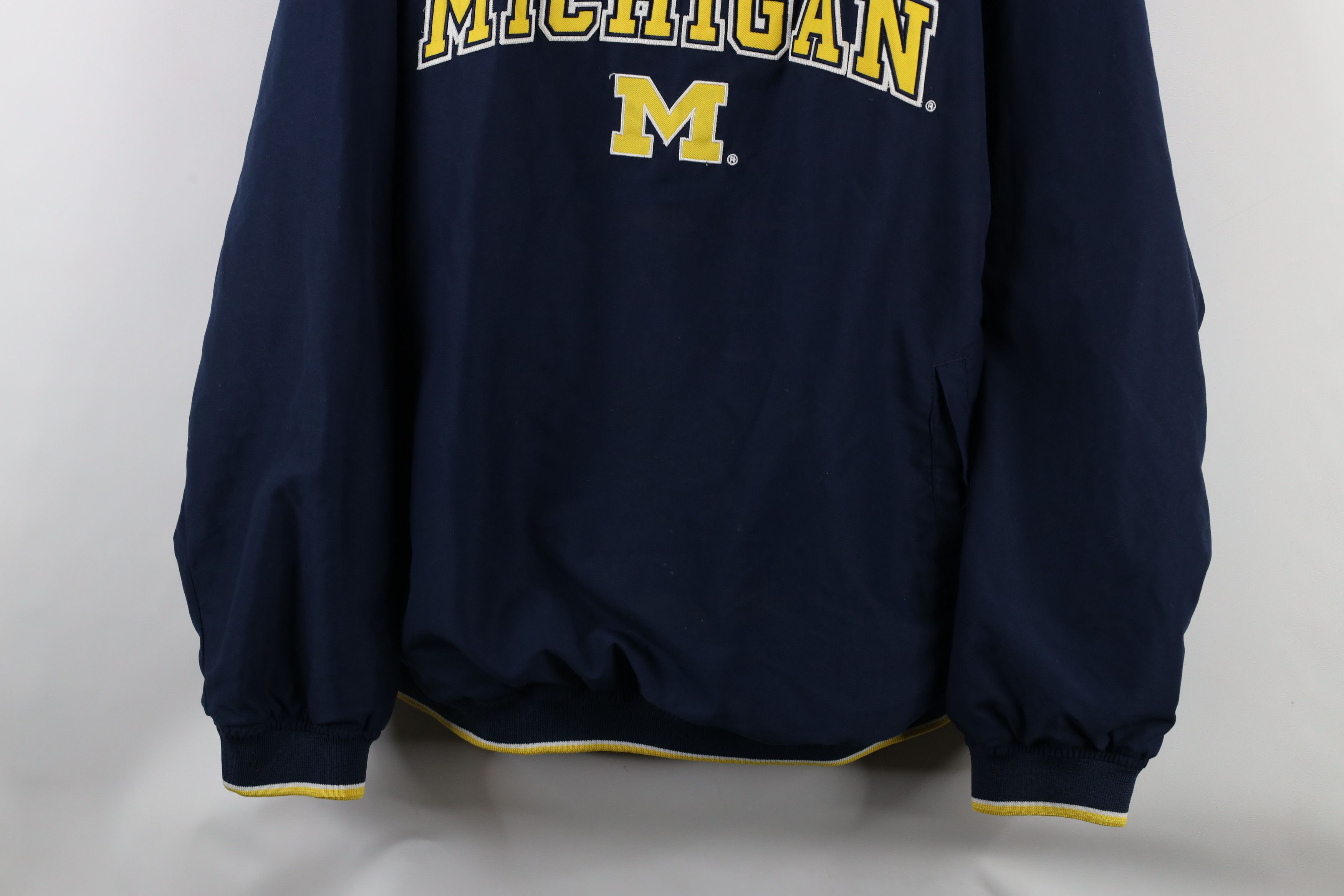 Vintage Vintage Out University of Michigan Pullover Jacket Blue Size US XL / EU 56 / 4 - 3 Thumbnail