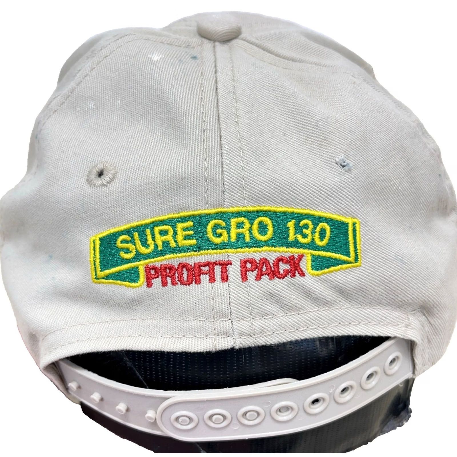 Vintage VINTAGE Beck's Seed Hat Cap Snap Back Made In USA Red 80s 90s Farm Agriculture Mens Size ONE SIZE - 2 Thumbnail