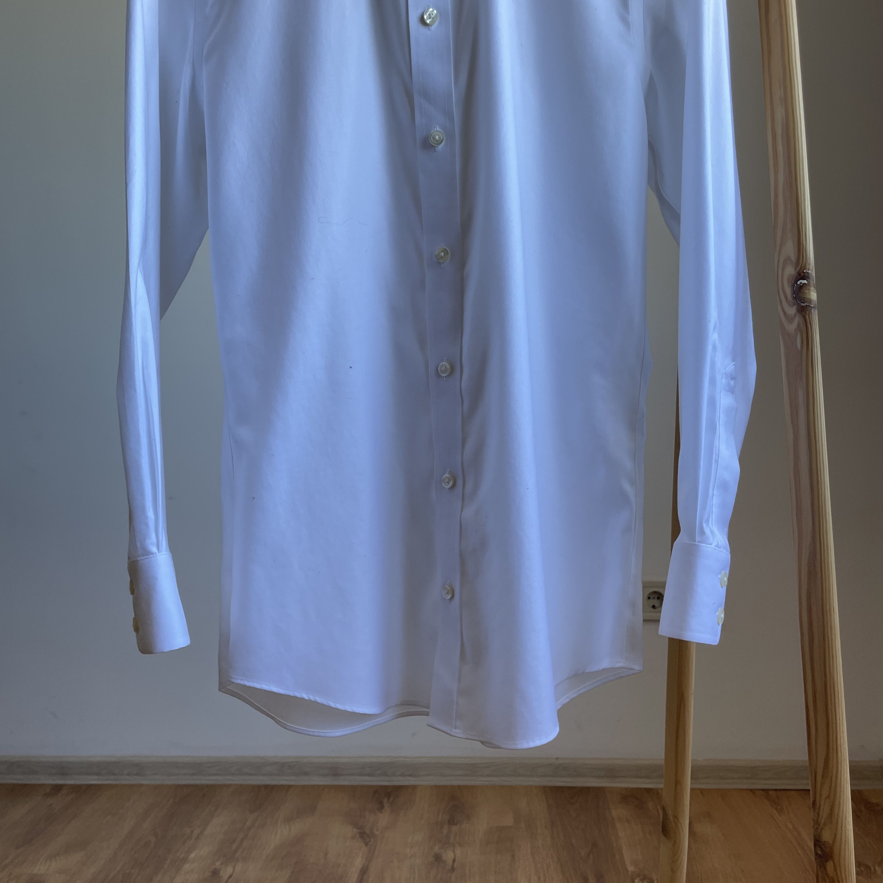 Charles Tyrwhitt Charles Tyrwhitt Slim Fit Non Iron White Dress Shirt Size 40R - 5 Thumbnail