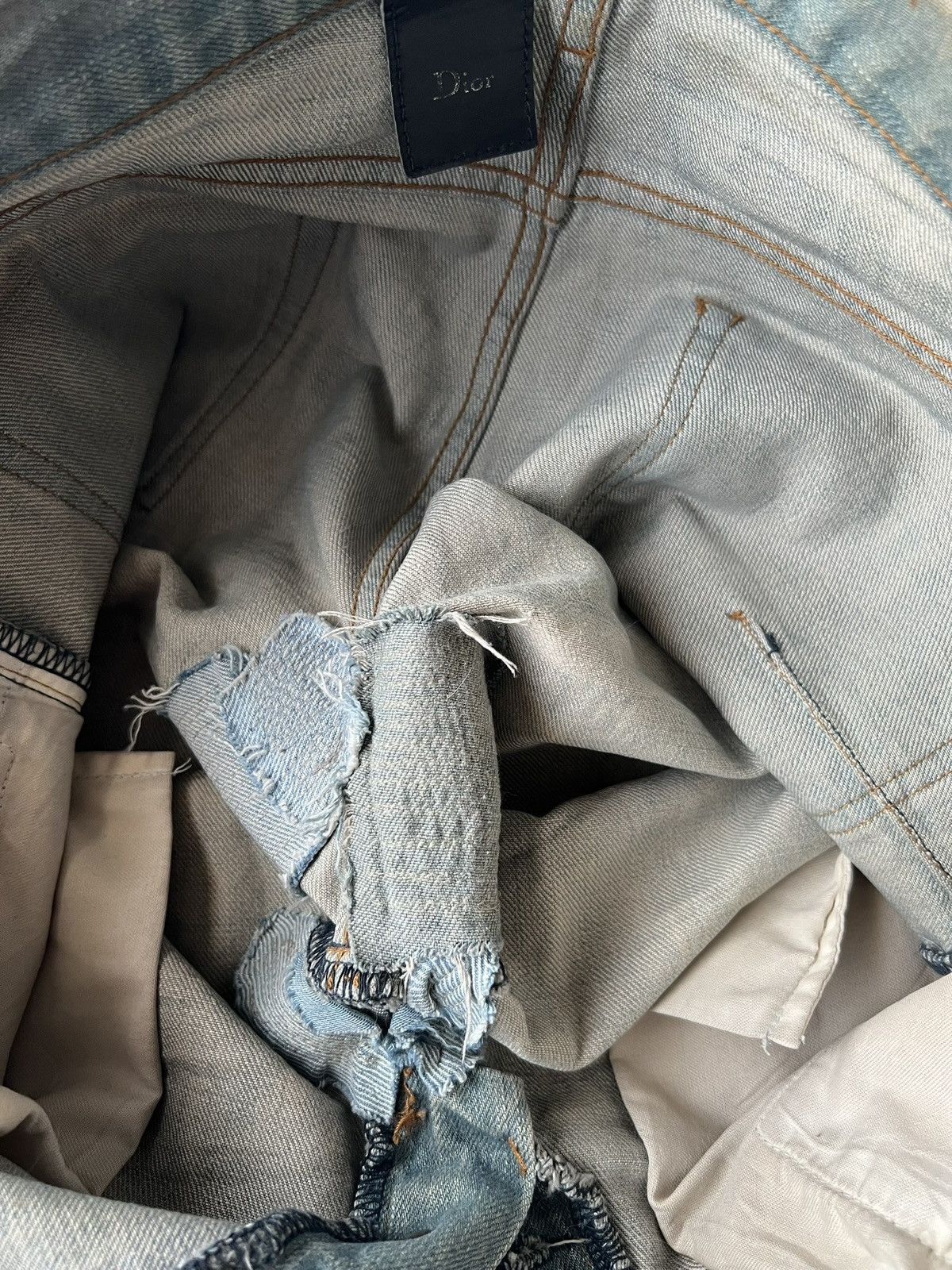Dior Dior SS04 Waxed Bleu Claire Denim Size US 29 - 9 Thumbnail