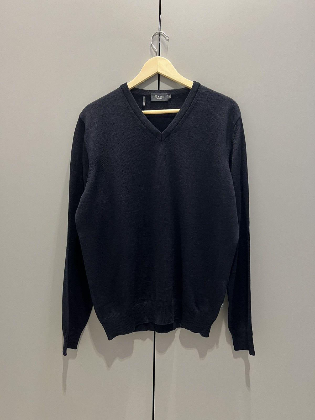 Japanese Brand Vintage Maerz Munchen V-neck Sweater Sweatshirt 52 Size Knit Size US L / EU 52-54 / 3 - 13 Thumbnail