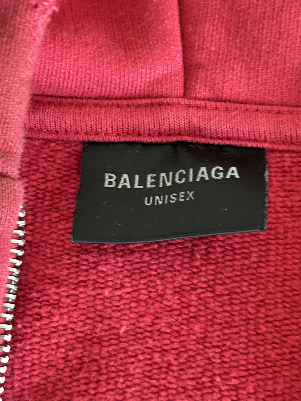Balenciaga Balenciaga Red Tattoo Zip Hoodie Size US L / EU 52-54 / 3 - 5 Thumbnail
