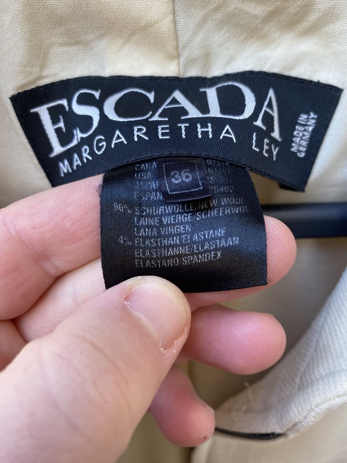 Designer × Escada × Vintage Escada Margaretha Ley Jacket Sz 36 like Rundholz Oska Gortz Size M / US 6-8 / IT 42-44 - 13 Thumbnail