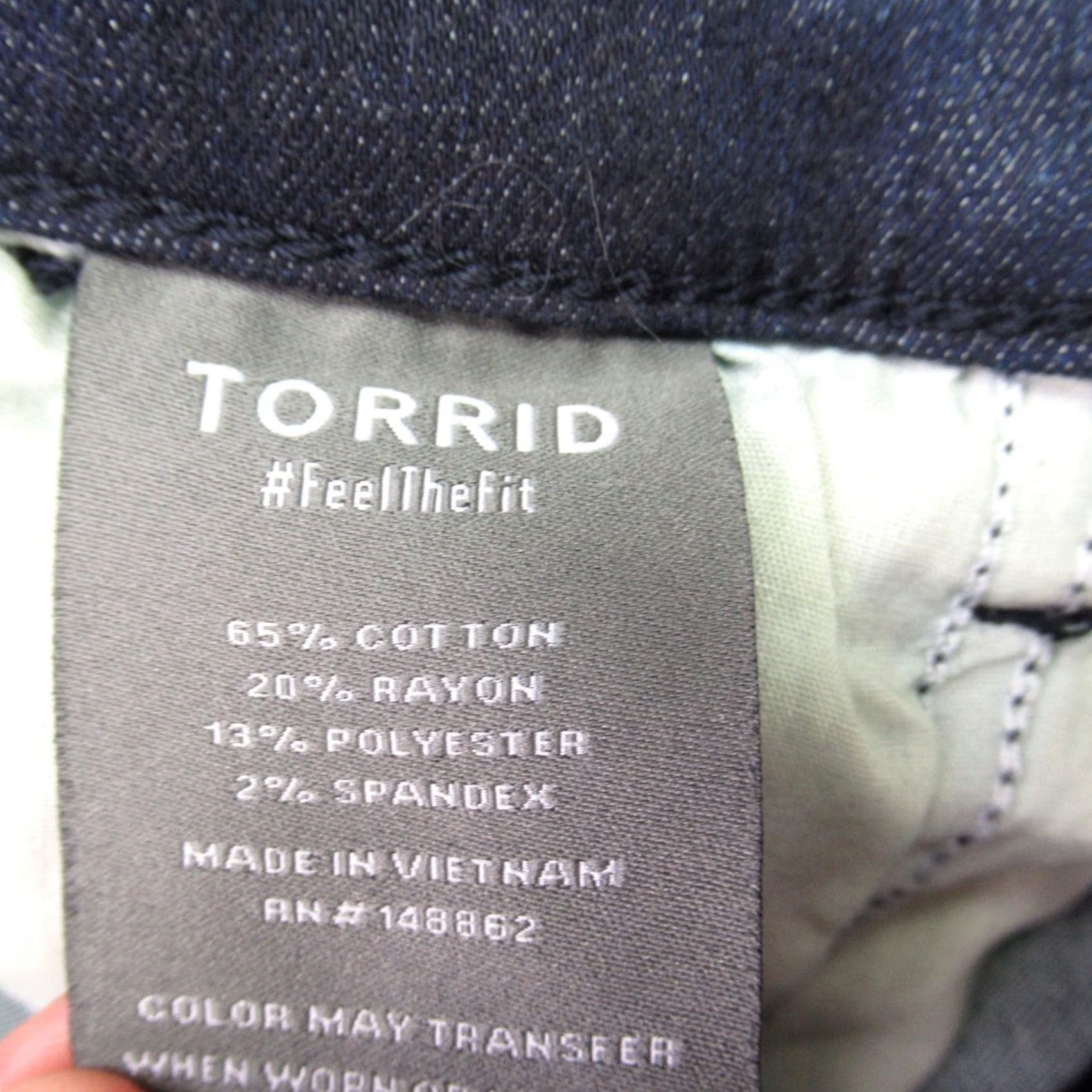Torrid Torrid Jeans Womens 0 Regular Blue Leg Drawstring Pockets Casual Outdoors Size 25" / US 0 / IT 36 - 5 Thumbnail