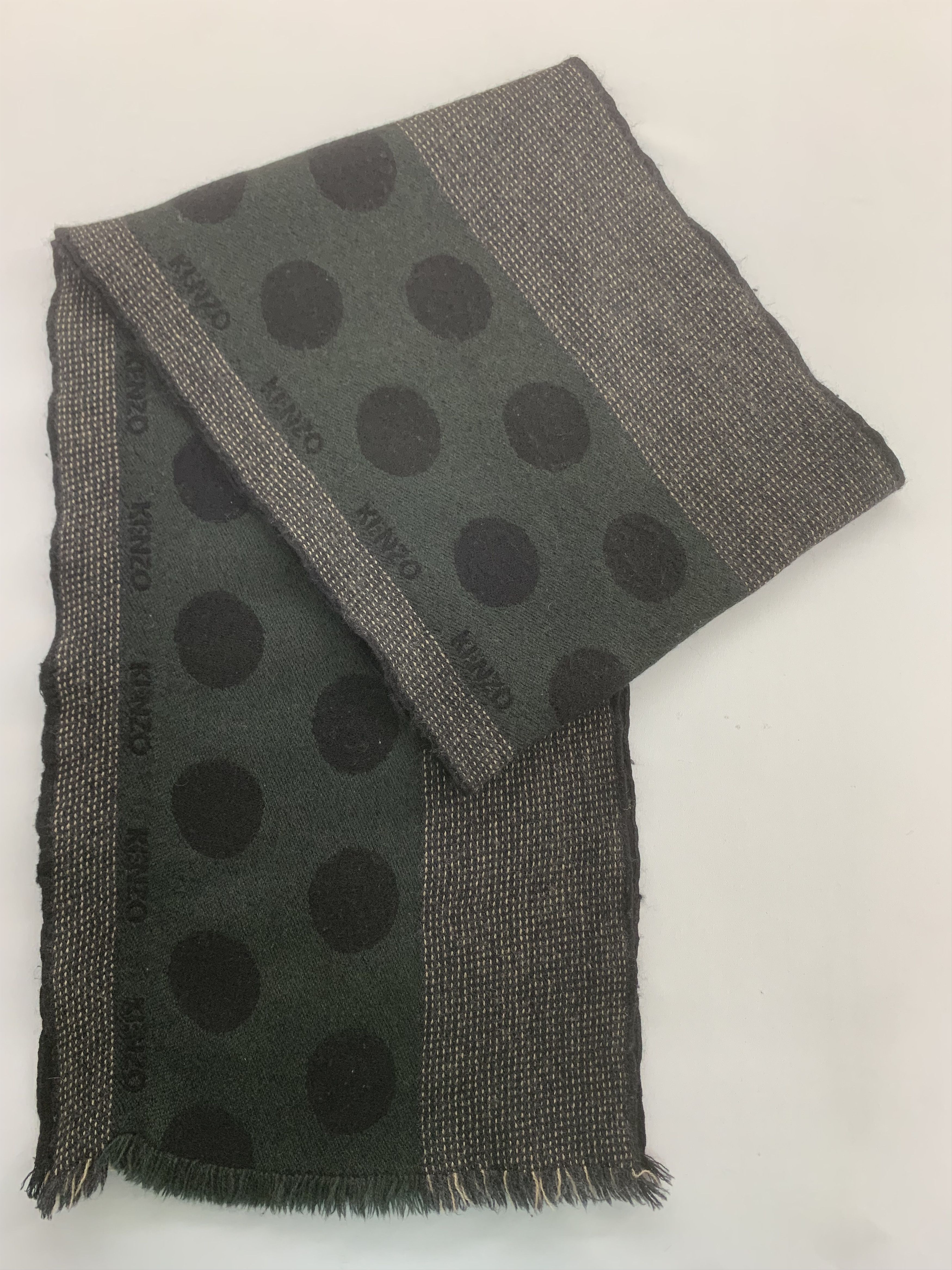 Kenzo Kenzo Scarf Wool Muffler Neck Wrap BL3098 Size ONE SIZE - 2 Thumbnail