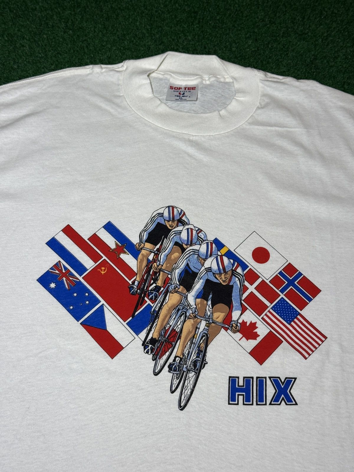 Vintage Hix Cycles Bicycle Cycling 90s L/XL Race T Shirt 22x31 Size US XL / EU 56 / 4 - 2 Thumbnail