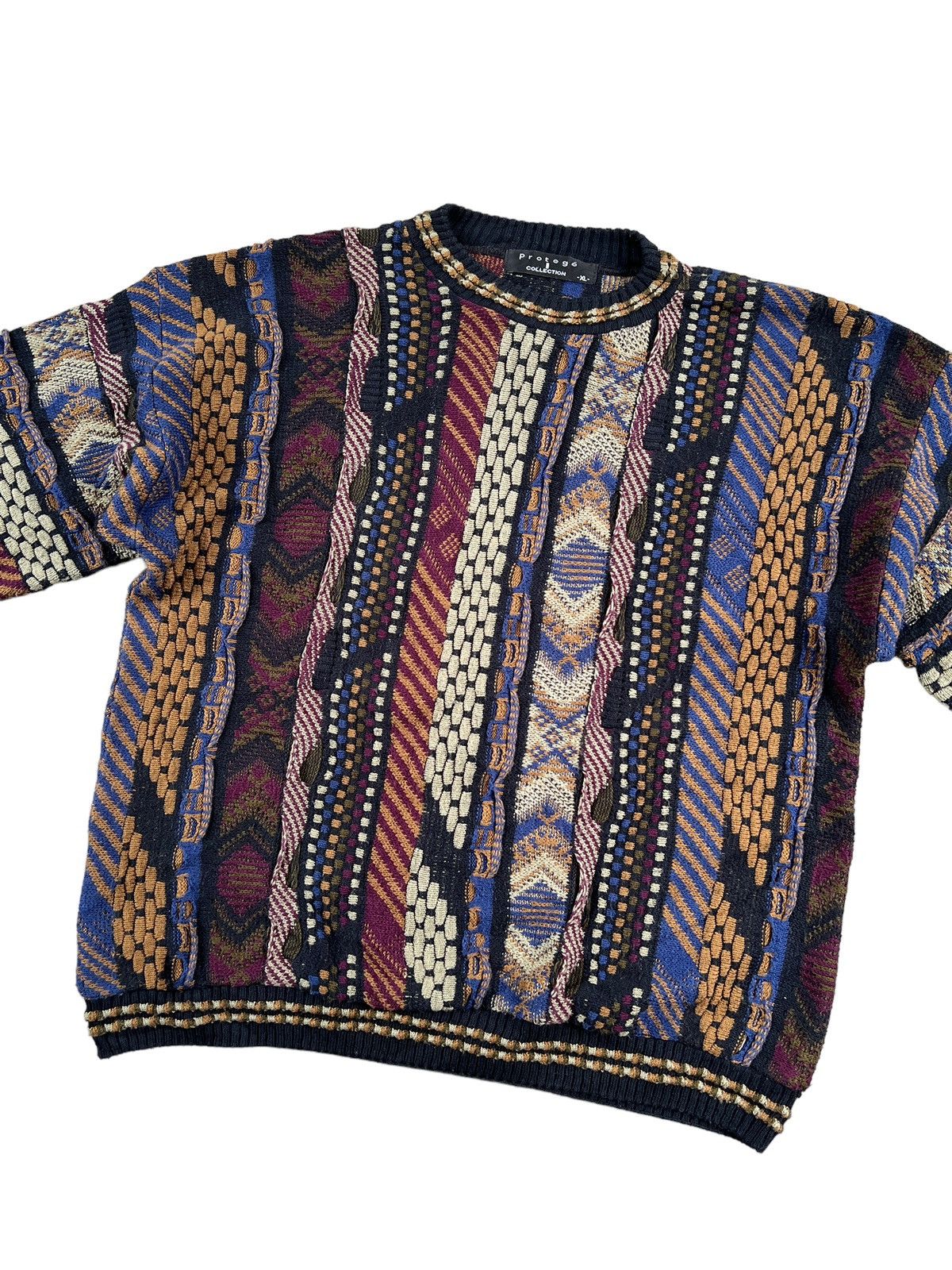 Protege × Vintage Vintage Protege Multicolour Knit Sweater Coogi Size US XL / EU 56 / 4 - 5 Thumbnail