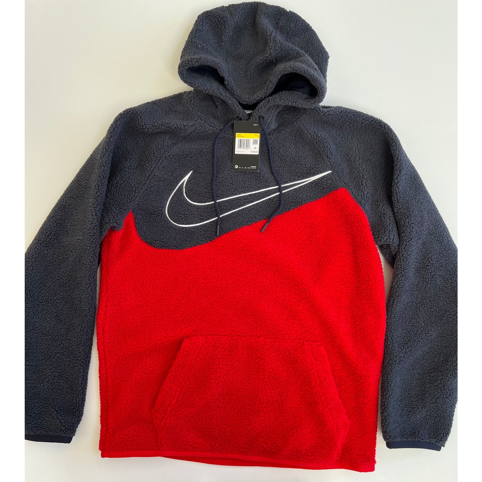 Nike Sportswear Sherpa Hoodie Pullover BV5314-451 Size S NWT
