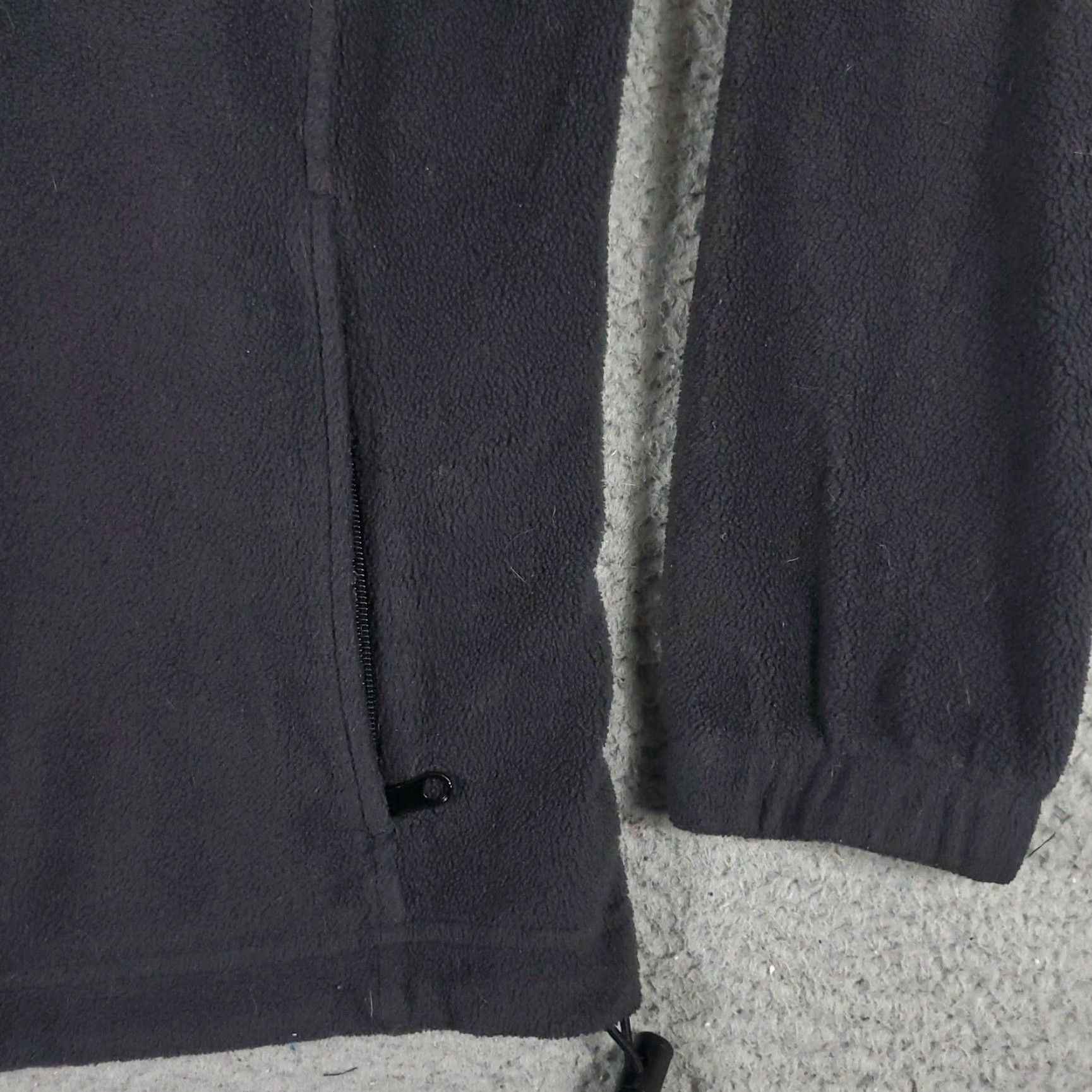 Vintage Columbia Jacket Womens Medium Black Fleece Full Zip Up Sweatshirt Sweatshirt (Jacket) Size M / US 6-8 / IT 42-44 - 4 Thumbnail