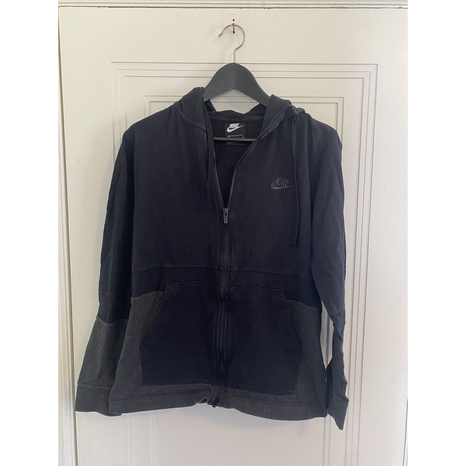Nike Nike Women’s Black and Gray Zip-Up Hoodie Sweatshirt Size M Size M / US 6-8 / IT 42-44 - 1 Thumbnail