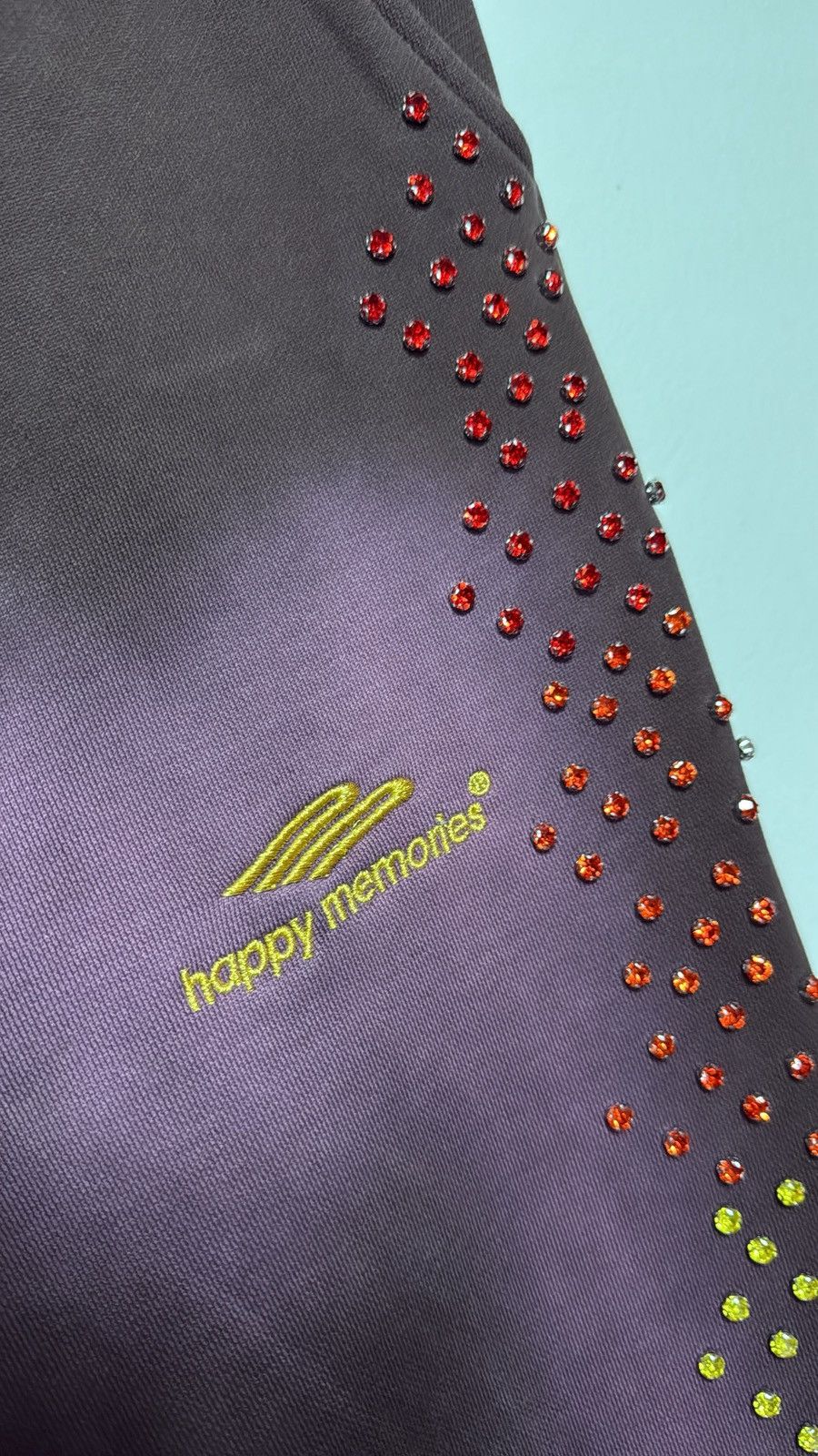 HMDD HAPPY MEMORIES DON'T DIE HMDD PURPLE ‘CRYSTAL' BLACK SWEATS Size US 30 / EU 46 - 3 Thumbnail