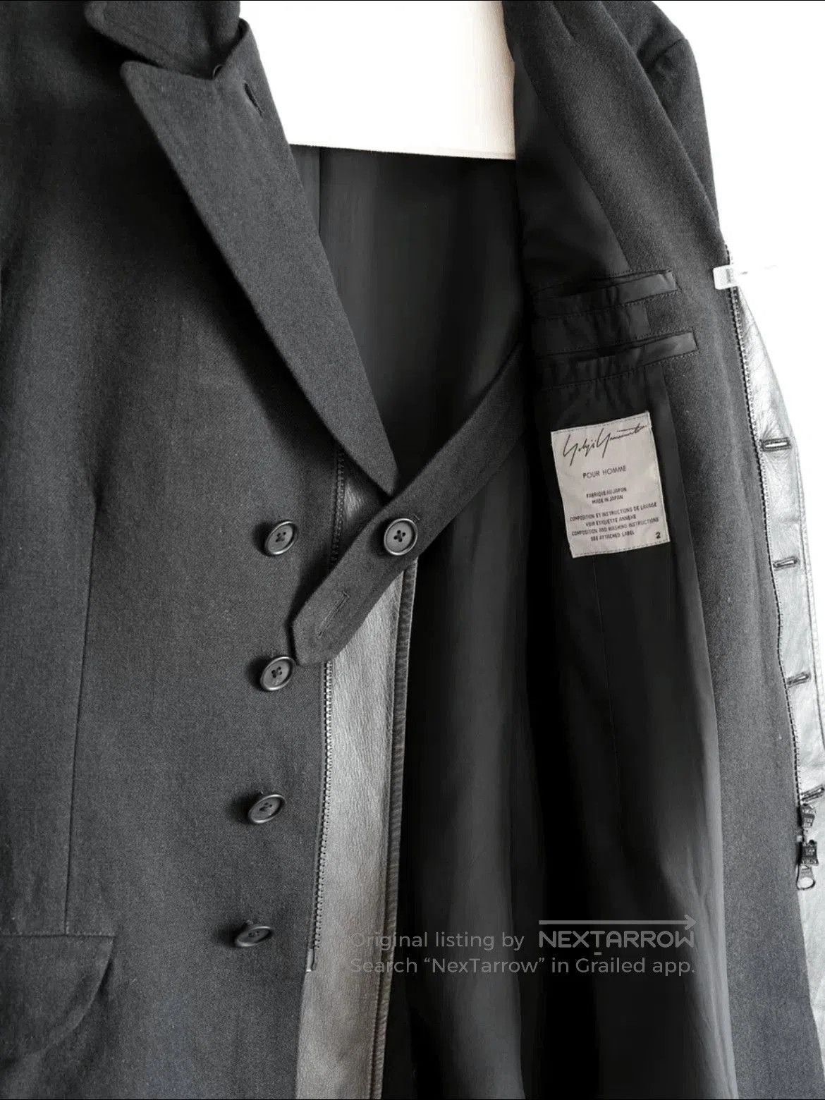 Yohji Yamamoto Sz 2 Yohji Yamamoto Pour Homme 13AW Leather Joint Jacket. Size US M / EU 48-50 / 2 - 3 Thumbnail