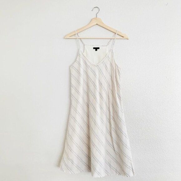 ATM Anthony Thomas Melillo ATM Anthony Thomas Melillo Dress S Mini Linen Cotton Striped Size S / US 4 / IT 40 - 3 Thumbnail