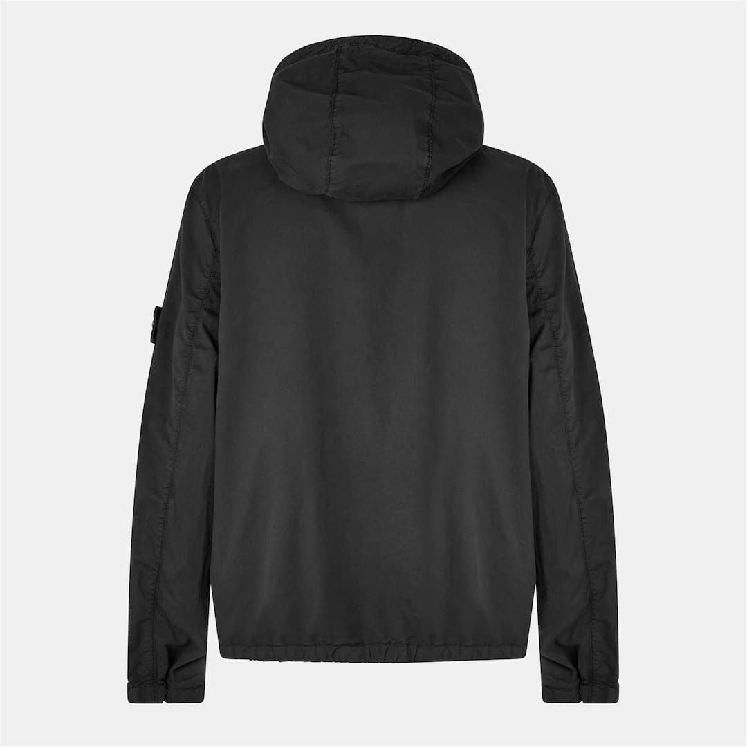 Stone Island o1g2r1mq0526 Twill Stretch-TC Hooded Jacket in Nero Size US S / EU 44-46 / 1 - 2 Thumbnail