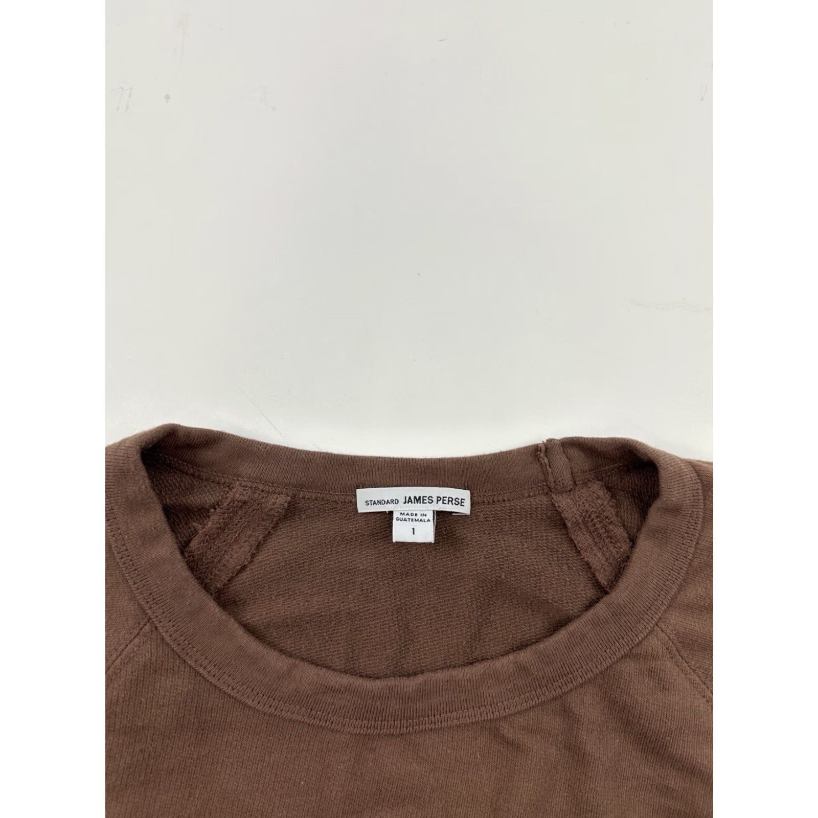 James Perse James Perse Dress Womens 1 Brown Long Sleeve Midi French Terry Raw Hem Bodycon Size XS / US 0-2 / IT 36-38 - 4 Thumbnail