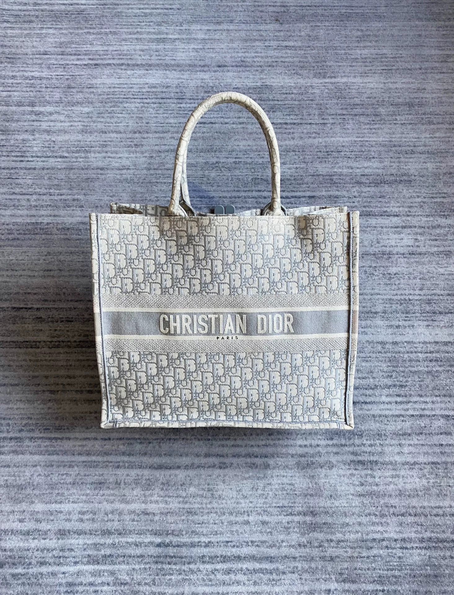 Dior dior gray logo tote bag large size Size ONE SIZE - 1 Thumbnail