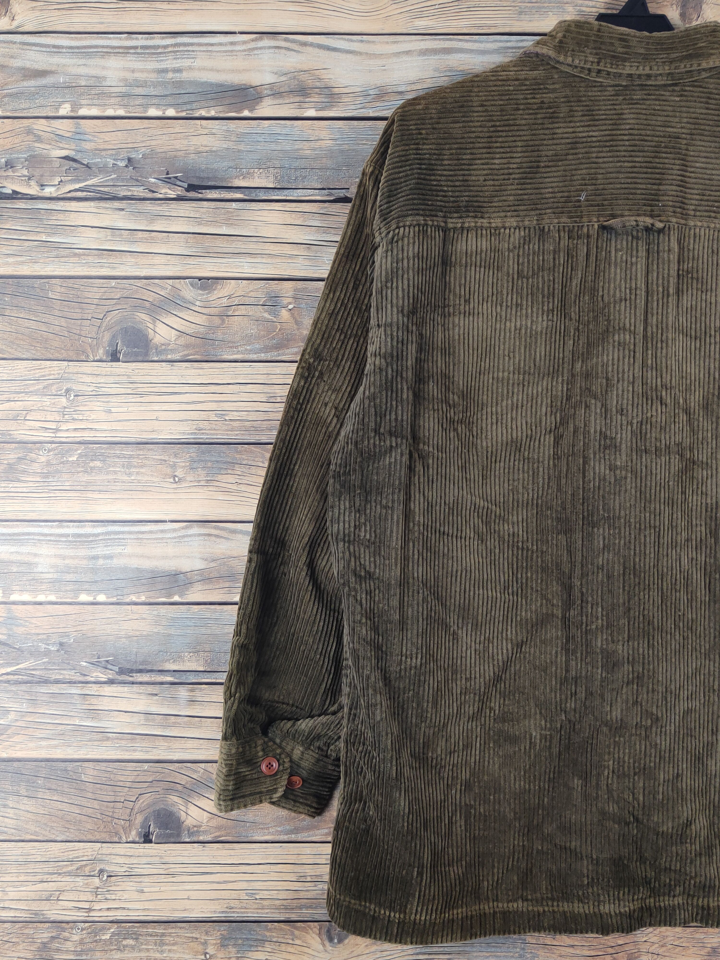 Vintage George Thomas Hawkins Olive Corduroy jacket #W1758 Size US M / EU 48-50 / 2 - 10 Thumbnail