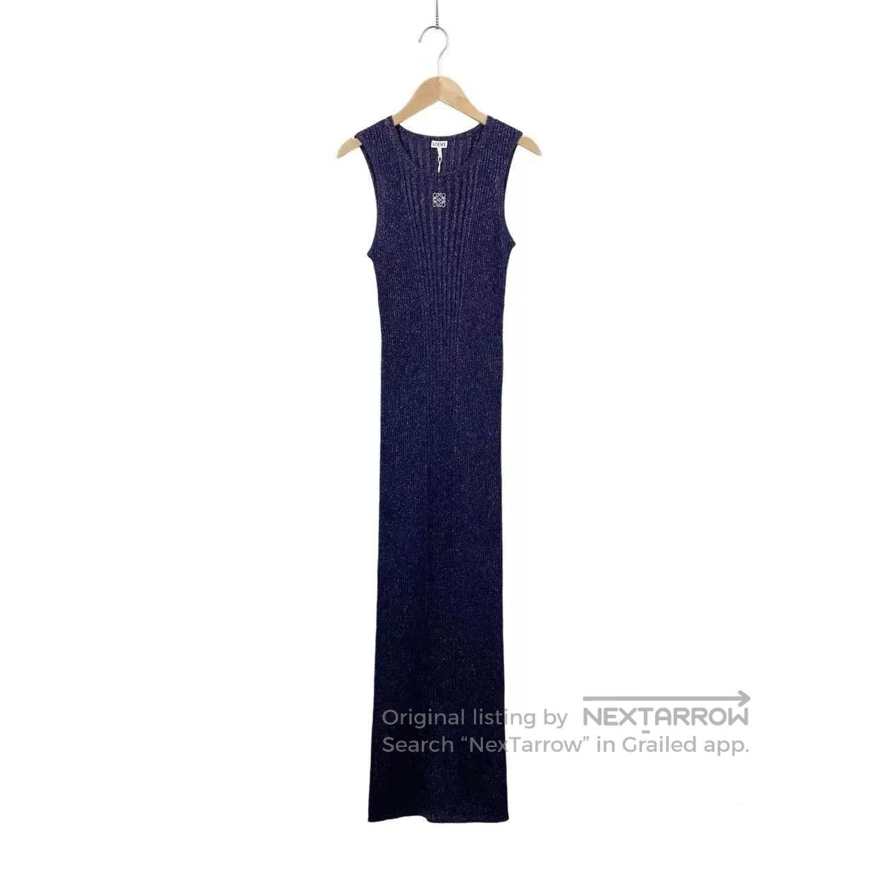 Loewe Sleeveless Logo Knit Dress.