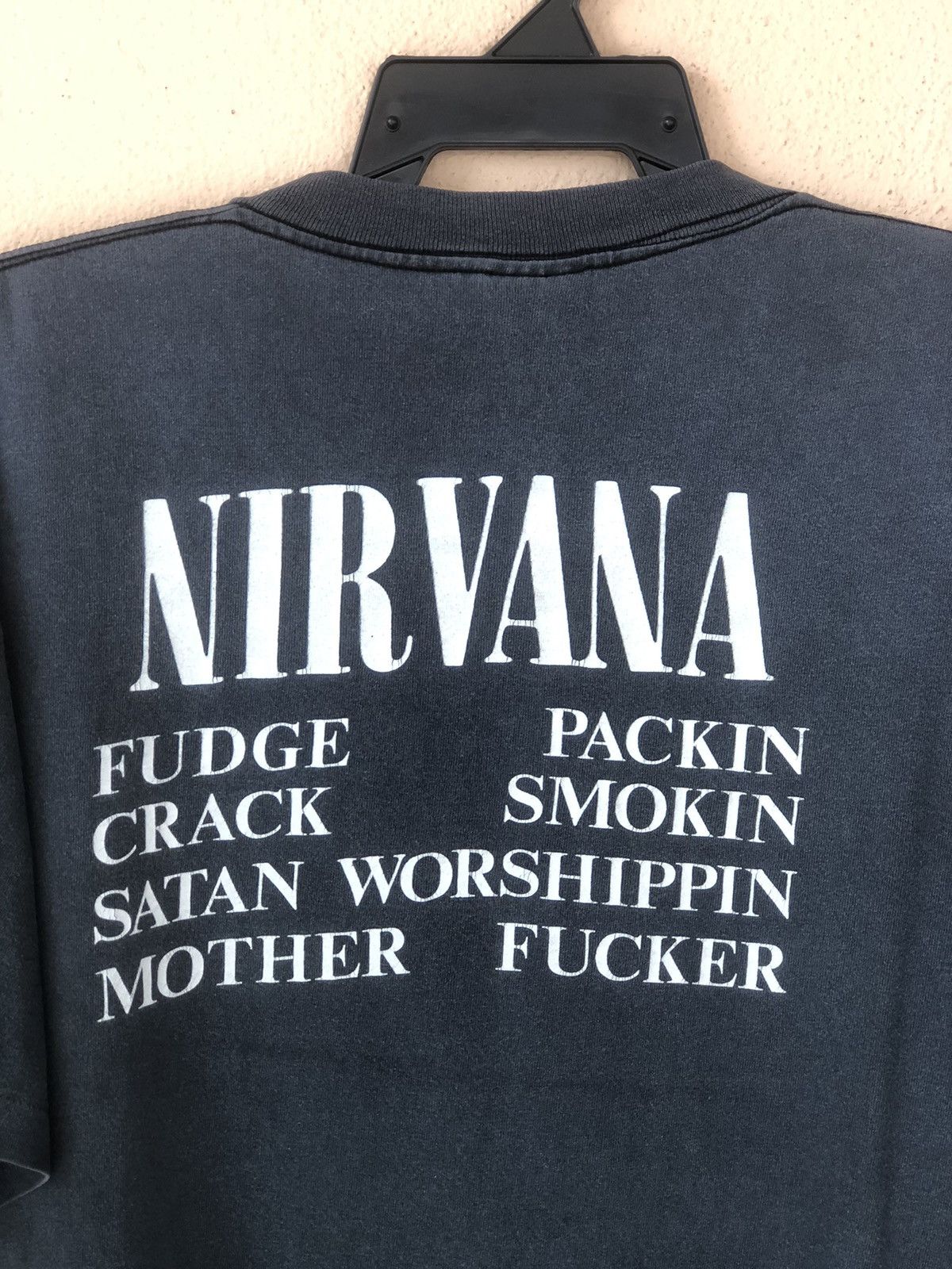 Band Tees × Nirvana × Vintage Vintage 90s NIRVANA Vestibule Grunge Tee Size US XL / EU 56 / 4 - 8 Thumbnail