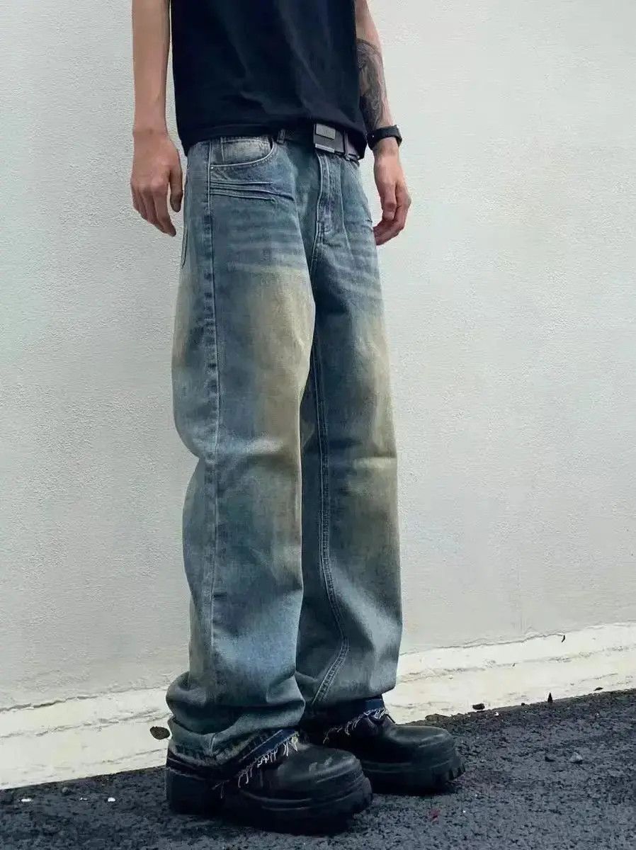 Japanese Brand Vintage baggy straight leg casual jeans Size US 32 / EU 48 - 4 Thumbnail