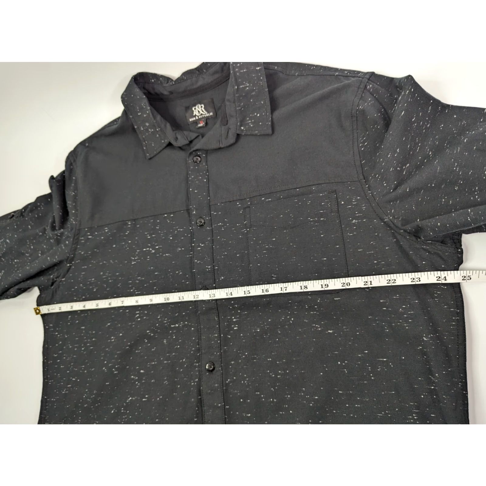 Vintage VINTAGE Rock & Republic Cotton Shirt Long Sleeve Black XL Men Button-Up Size US XL / EU 56 / 4 - 6 Thumbnail