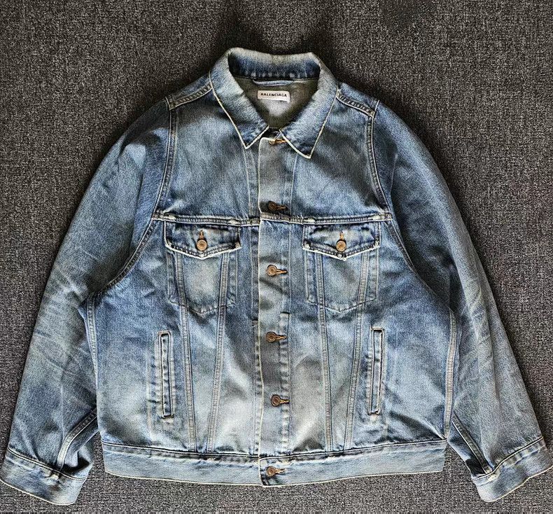 Balenciaga Balenciaga Denim Jacket Size US XXL / EU 58 / 5 - 1 Thumbnail