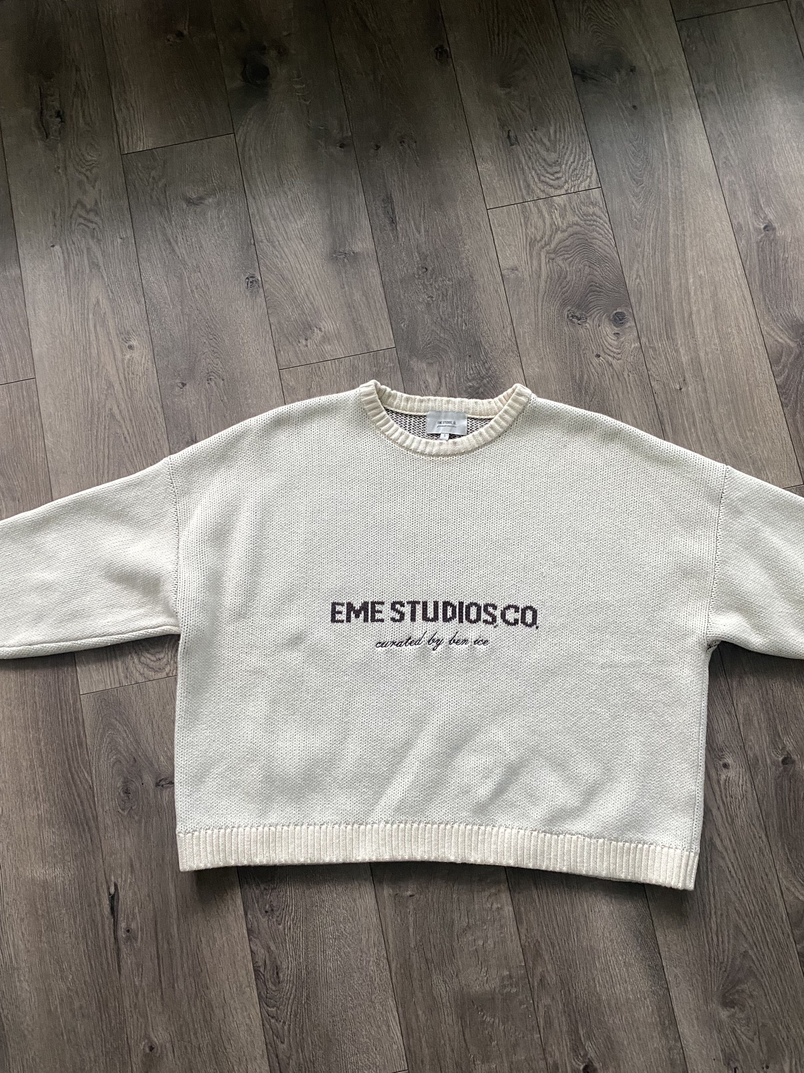 Streetwear Eme Studios Master Off Sand Knit Sweater | Grailed