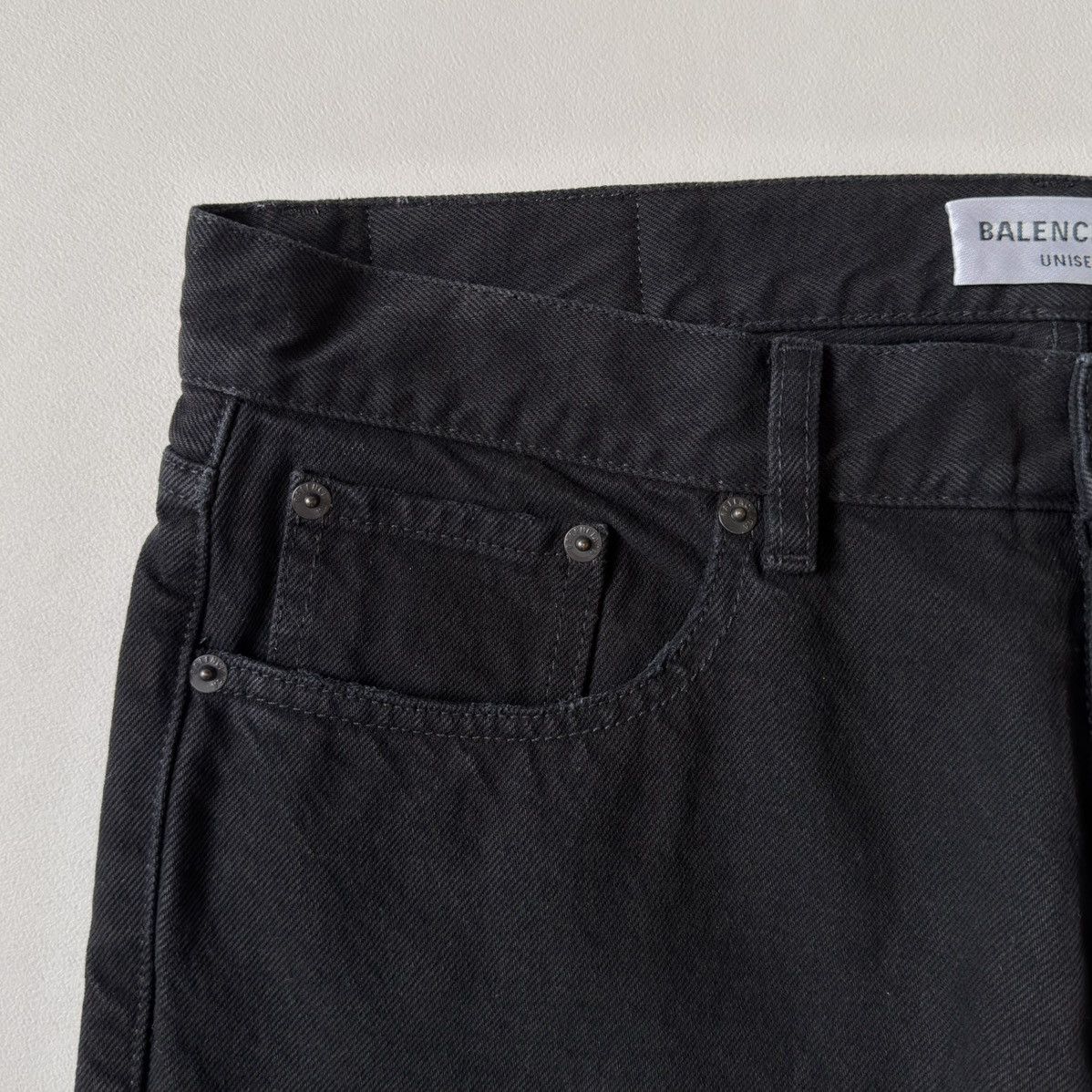 Balenciaga 2021 Washed Black Straight Leg Jeans Size US 34 / EU 50 - 5 Thumbnail